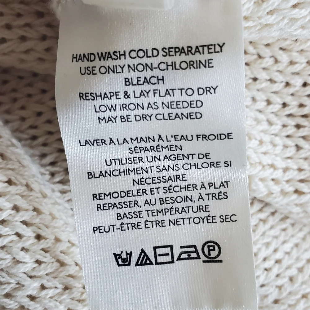 Free People We The Free Firefly Knit Tunic Top Sweater Size Small Cream